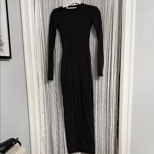 SKIMS Classic Black Long Sleeve Dress